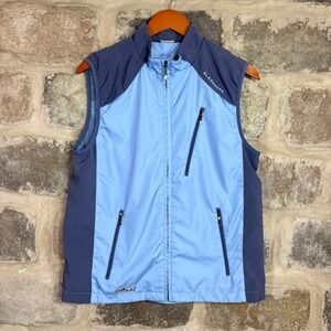Slazenger Mens Vest Blue Lightweight Zip Up Pockets Outdoor Gorpcore Size M